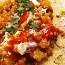 Quinoa Auflauf Enchilada Schwarze Bohnen Rezept